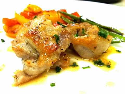 ♪簡単イタリアン!レモンバターのチキンソテー